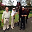 Happy times for the Andersons today at Hawkesbury Race Club with their winner Palliser